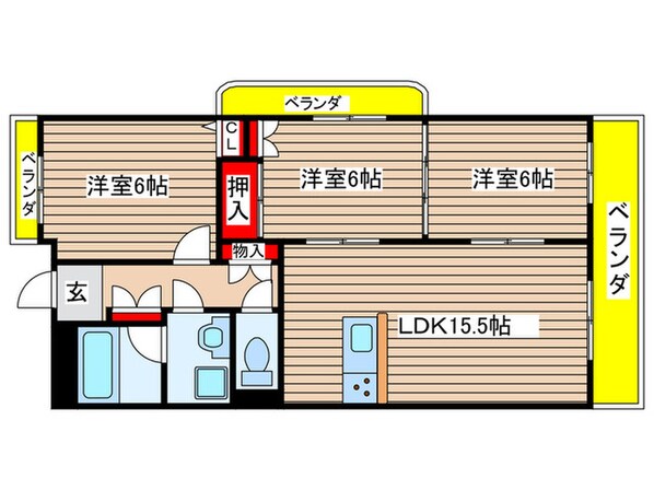 ヒルズ丸和の物件間取画像